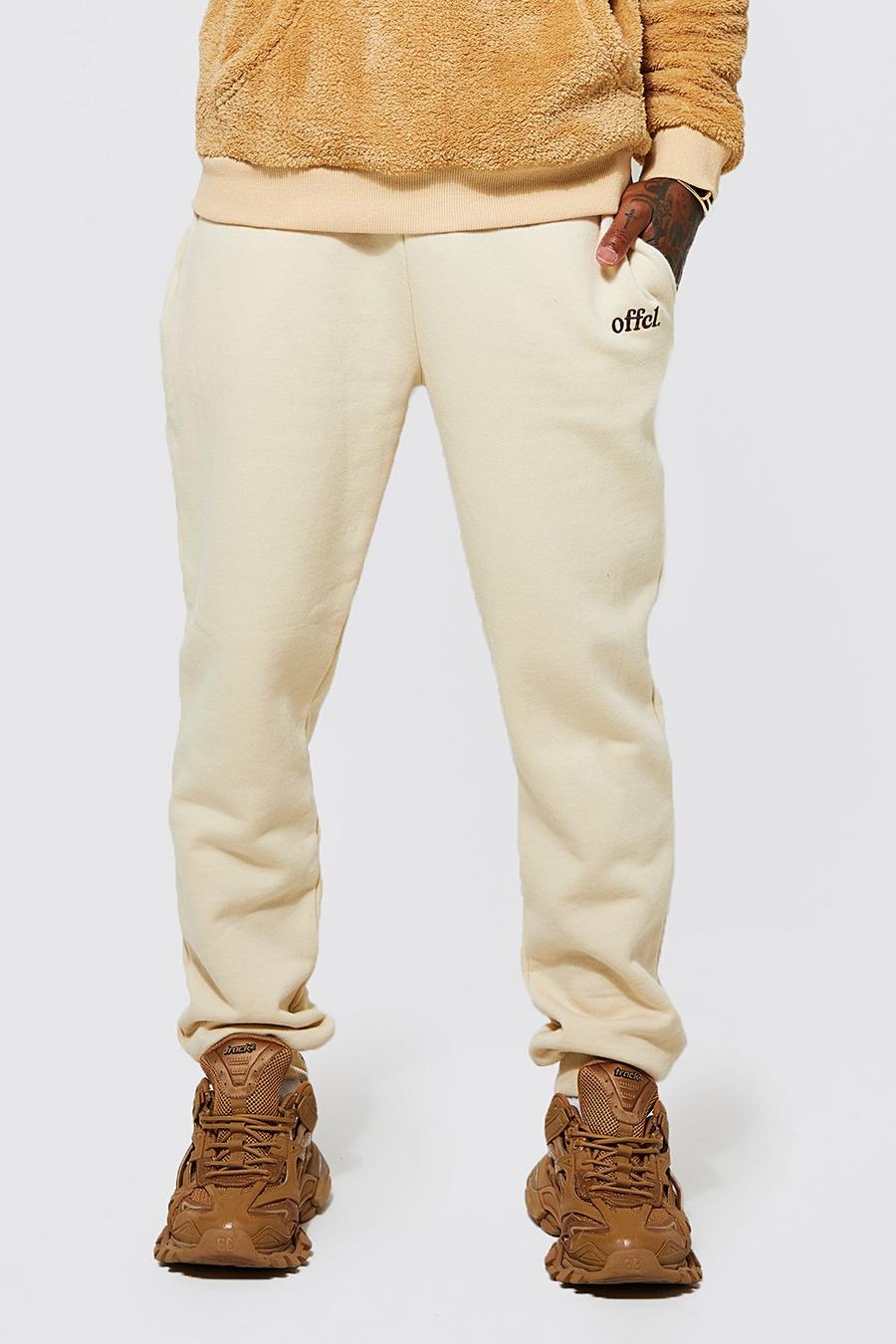 Pantalón deportivo Regular Offcl, Sand beige
