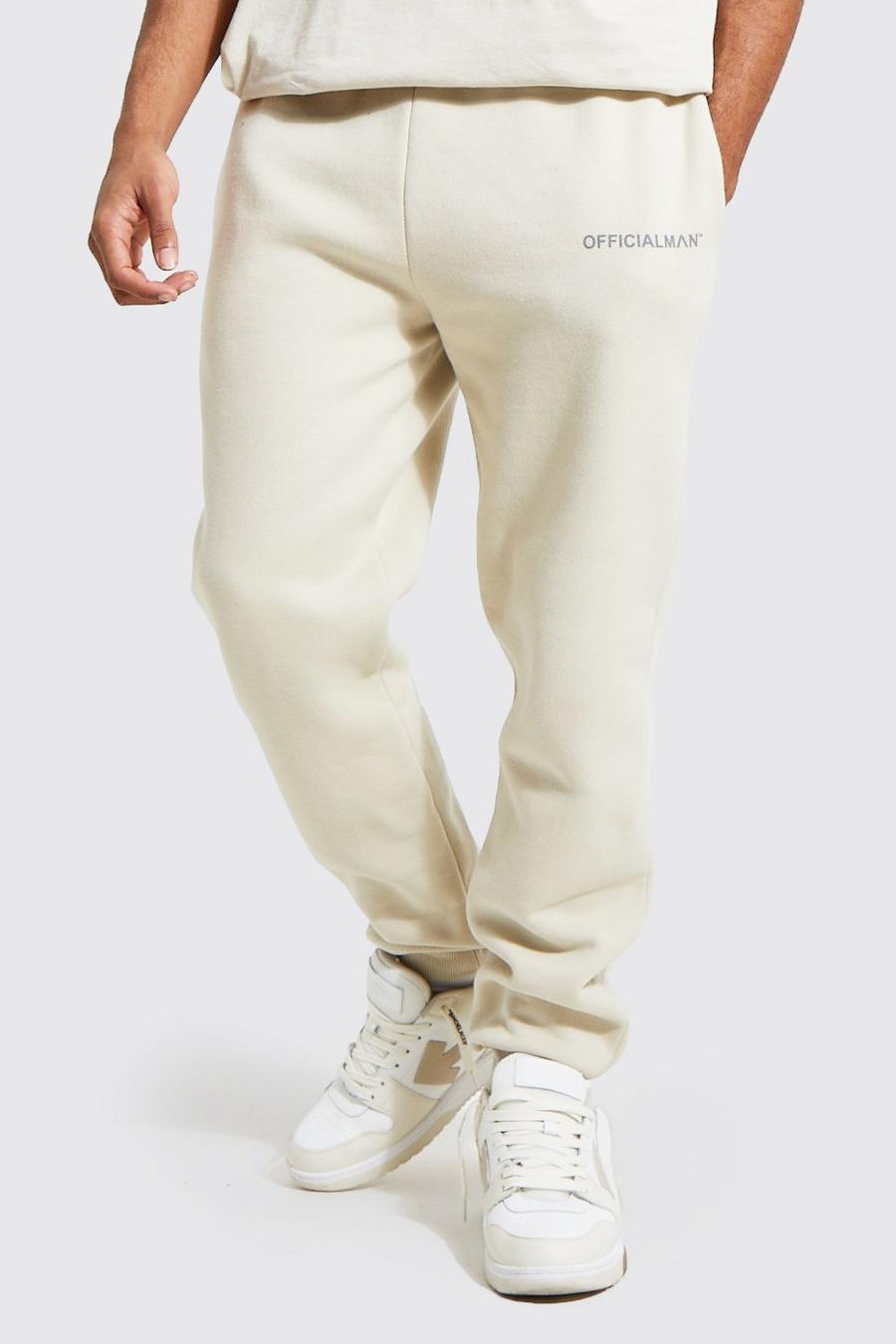 Pantaloni tuta Official Man Regular Fit, Stone image number 1