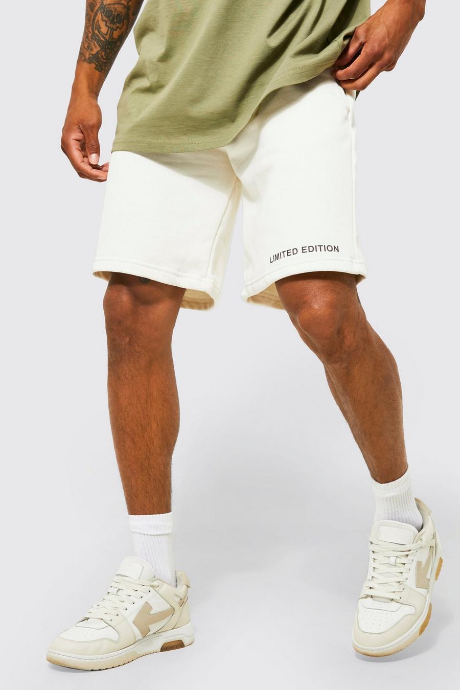 Ecru Limited Edition Oversized Fit Jersey Short image number 1