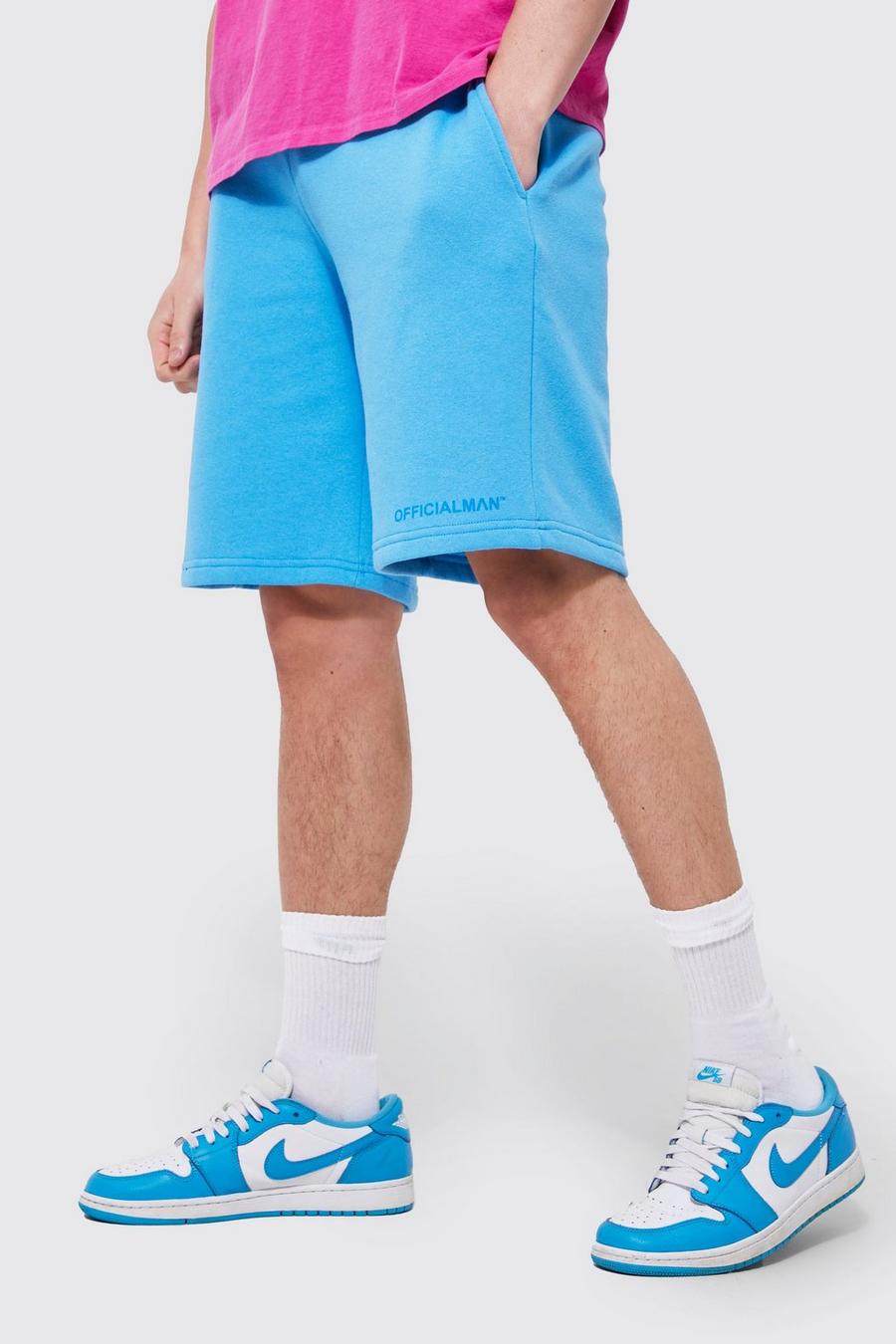 Blue Official Man Baggy Jersey Shorts image number 1