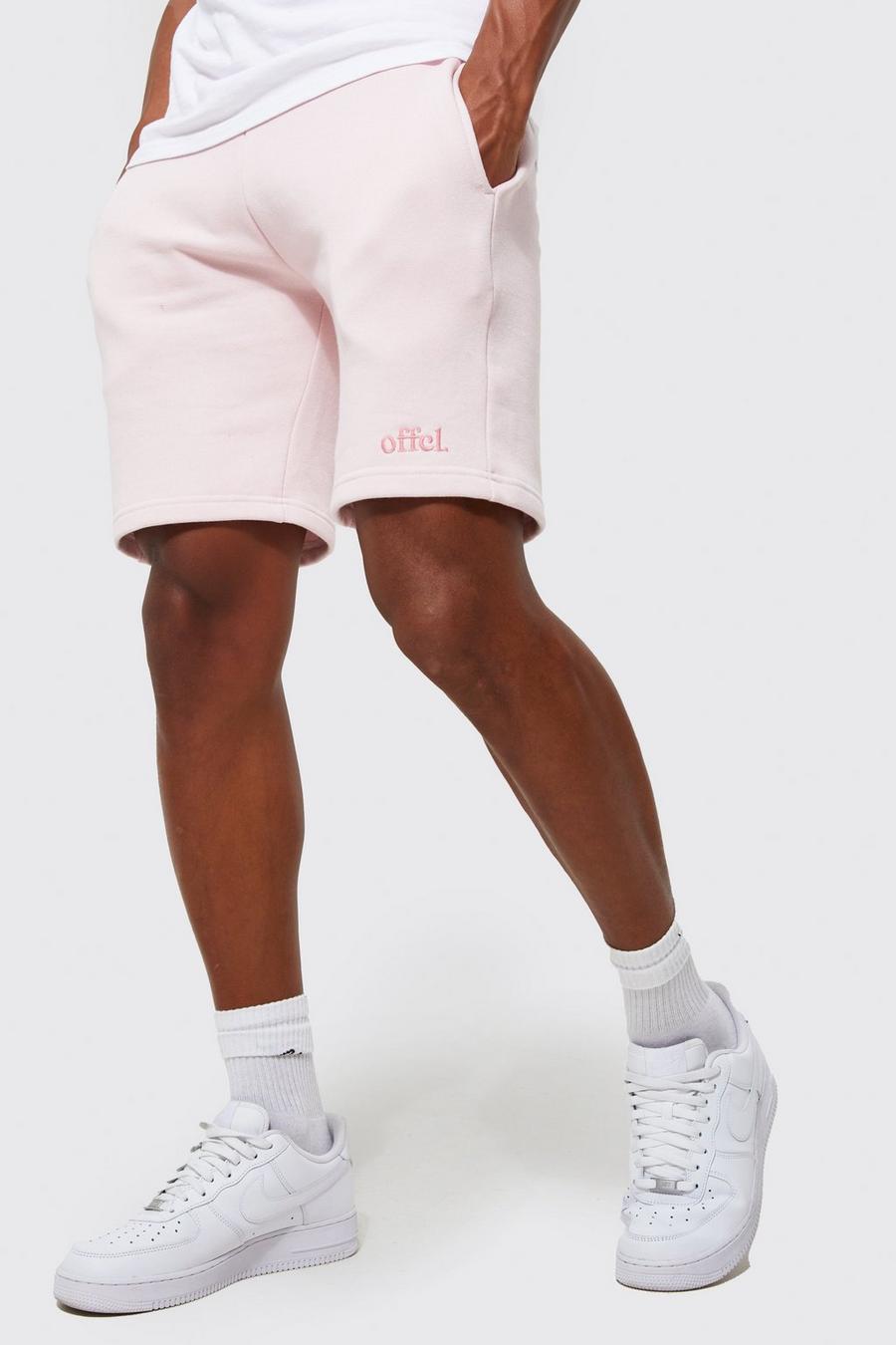 Light pink Offcl Regular Fit Jersey Shorts image number 1