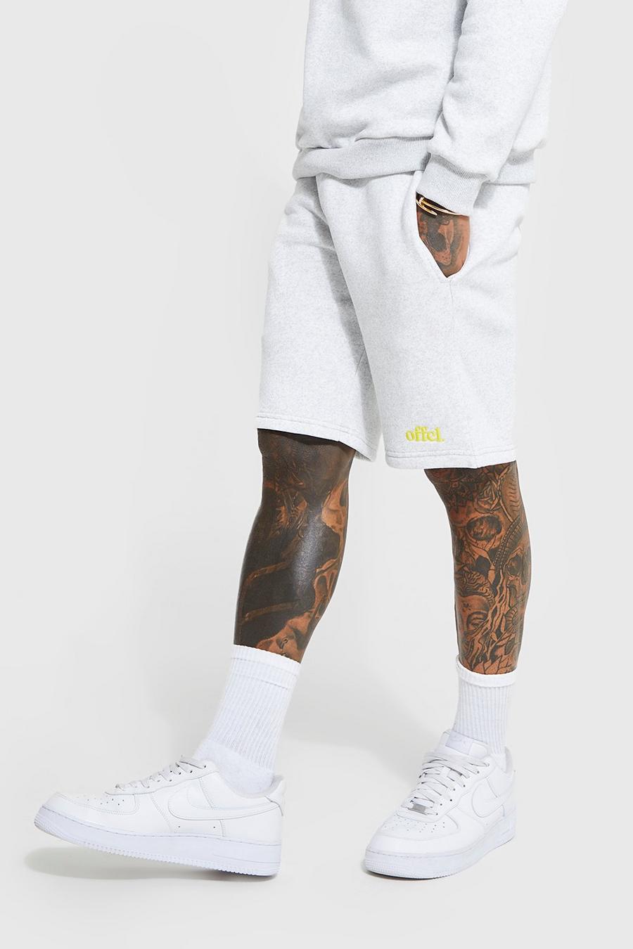 Grey marl Offcl Loose Fit Jersey Short image number 1