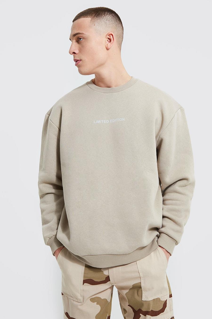Taupe Limited Edition Oversized Sweatshirt image number 1