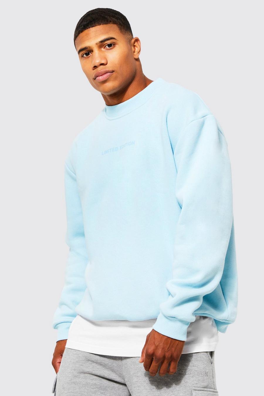 Pale blue Limited Edition Oversized Extended Neck Sweat image number 1