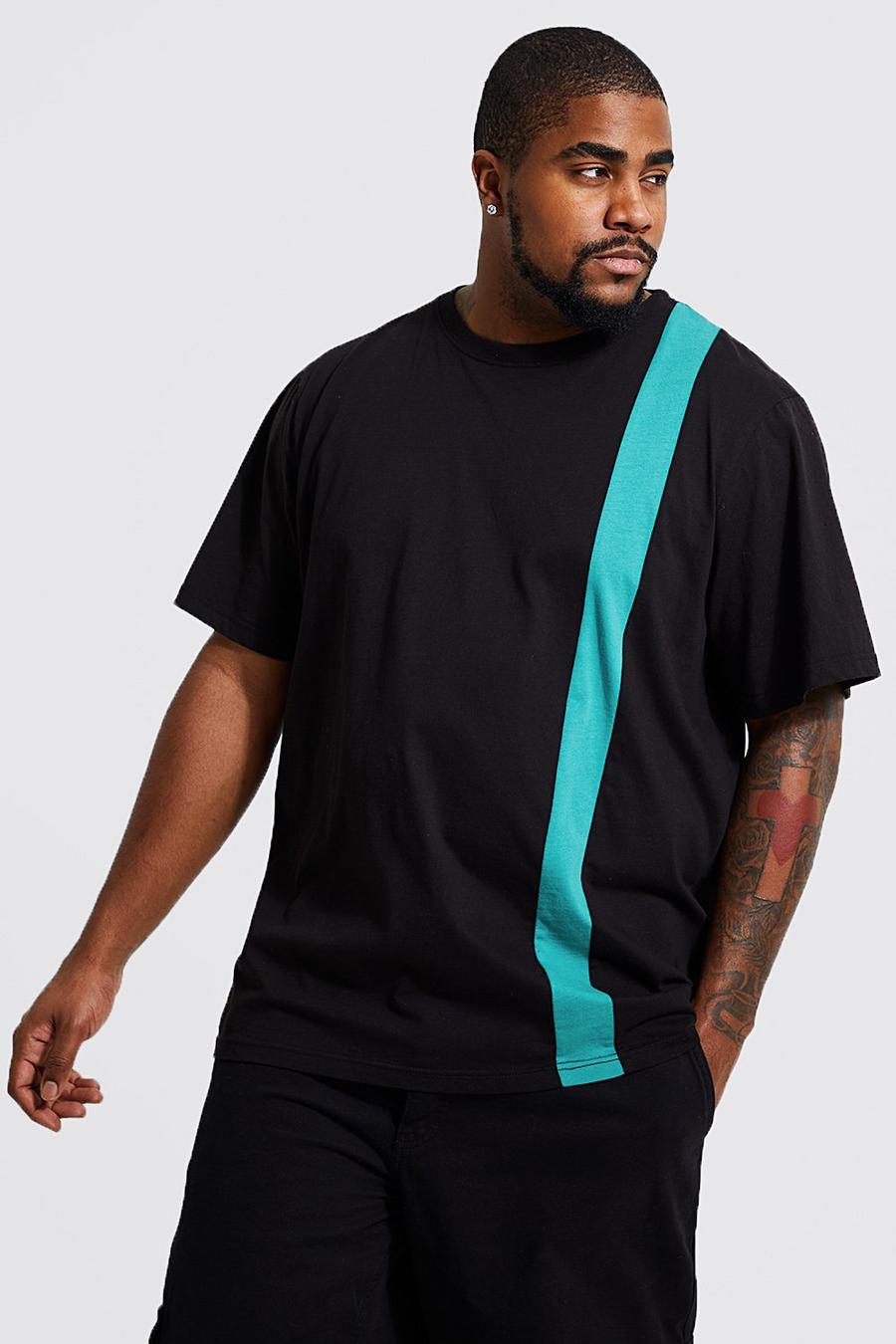 Camiseta Plus Con Colores En Bloque Boohoo de Denim de color Negro Mujer Ropa de Trajes de 