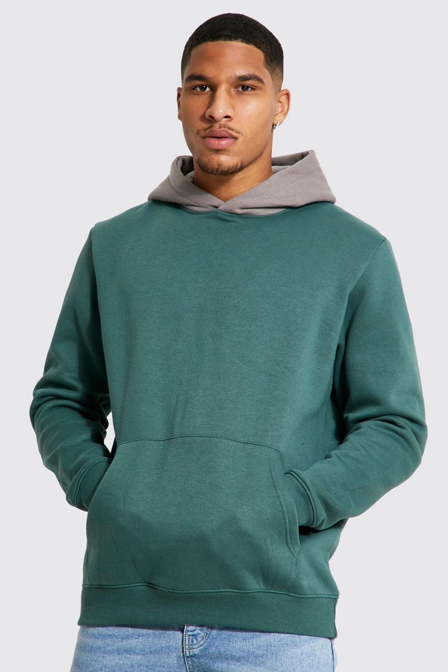 Forest Tall Hoodie With Contrast Hood image number 1