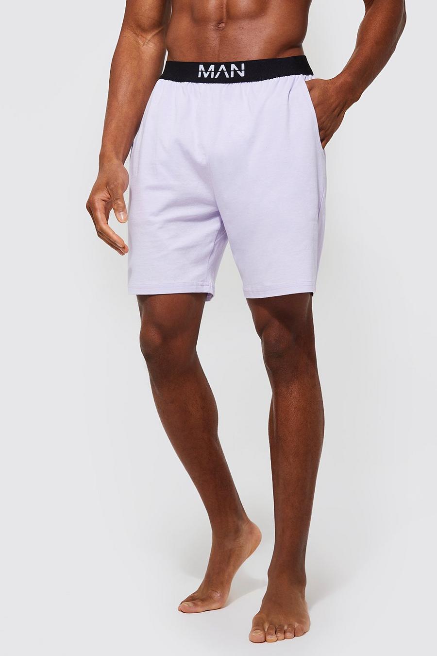 Man Dash Loungewear-Shorts, Lilac image number 1