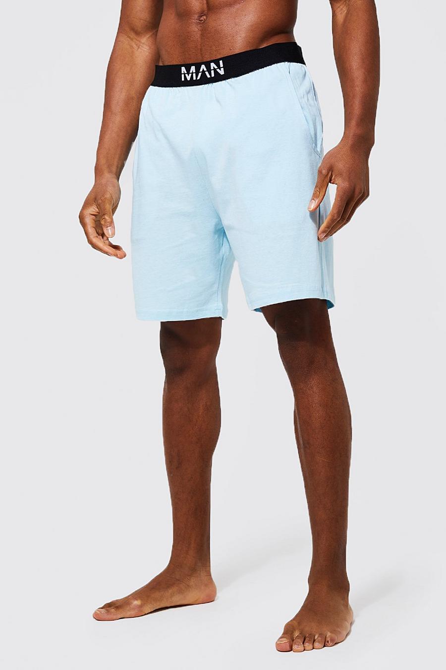 Man Dash Loungewear-Shorts, Blue image number 1