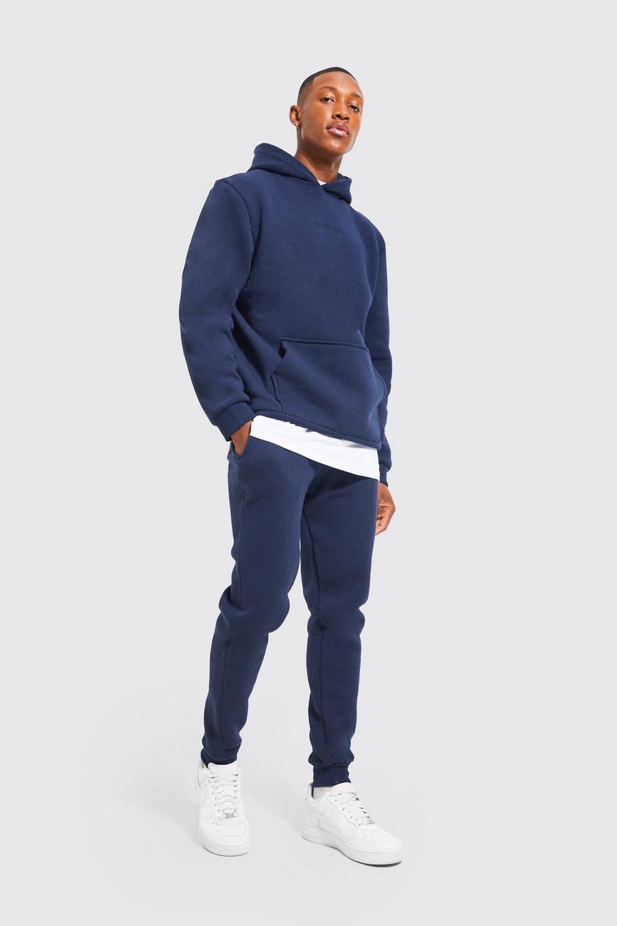 Navy Official Man Hooded Tracksuit image number 1