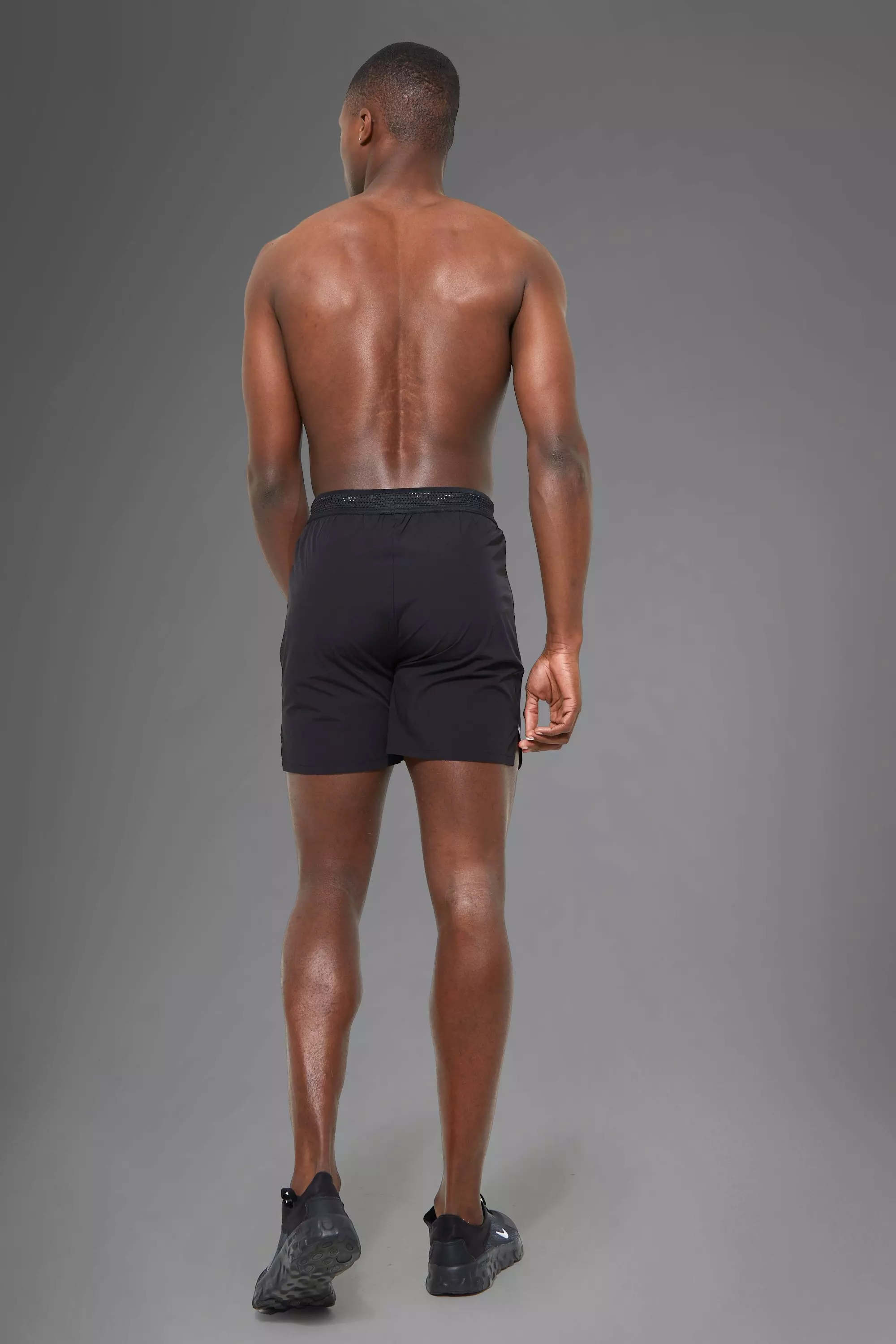 Black Man Active Reflective Detail Short alternative image