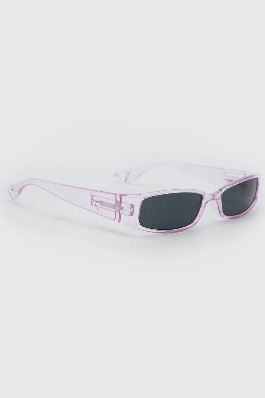 Gafas de sol recicladas cruzadas estrechas, Pink rosa