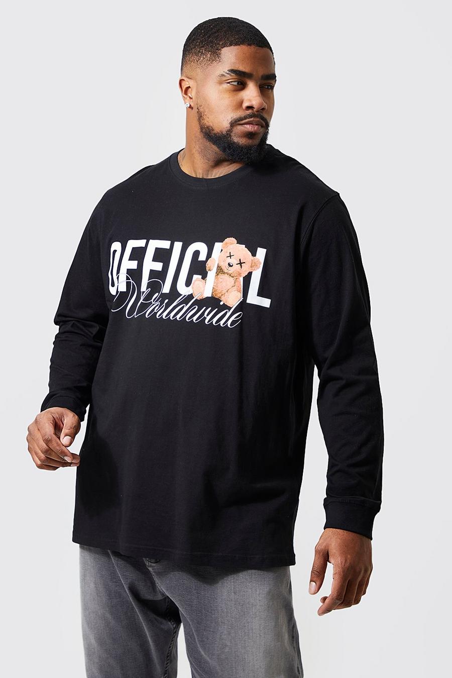 Black Plus Official Teddy Long Sleeve T-shirt image number 1