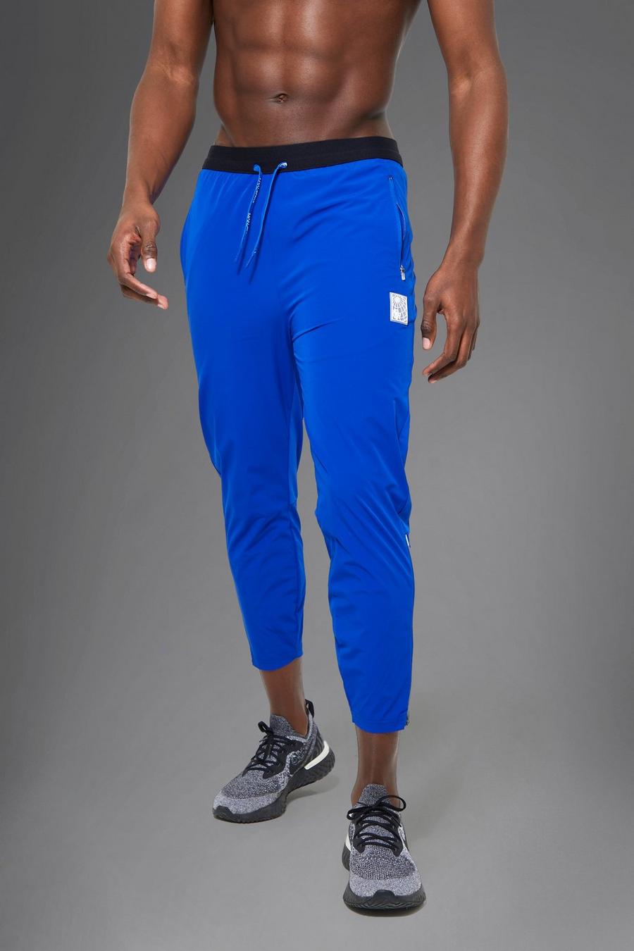 Blue azzurro Man Active Cropped Running Trouser