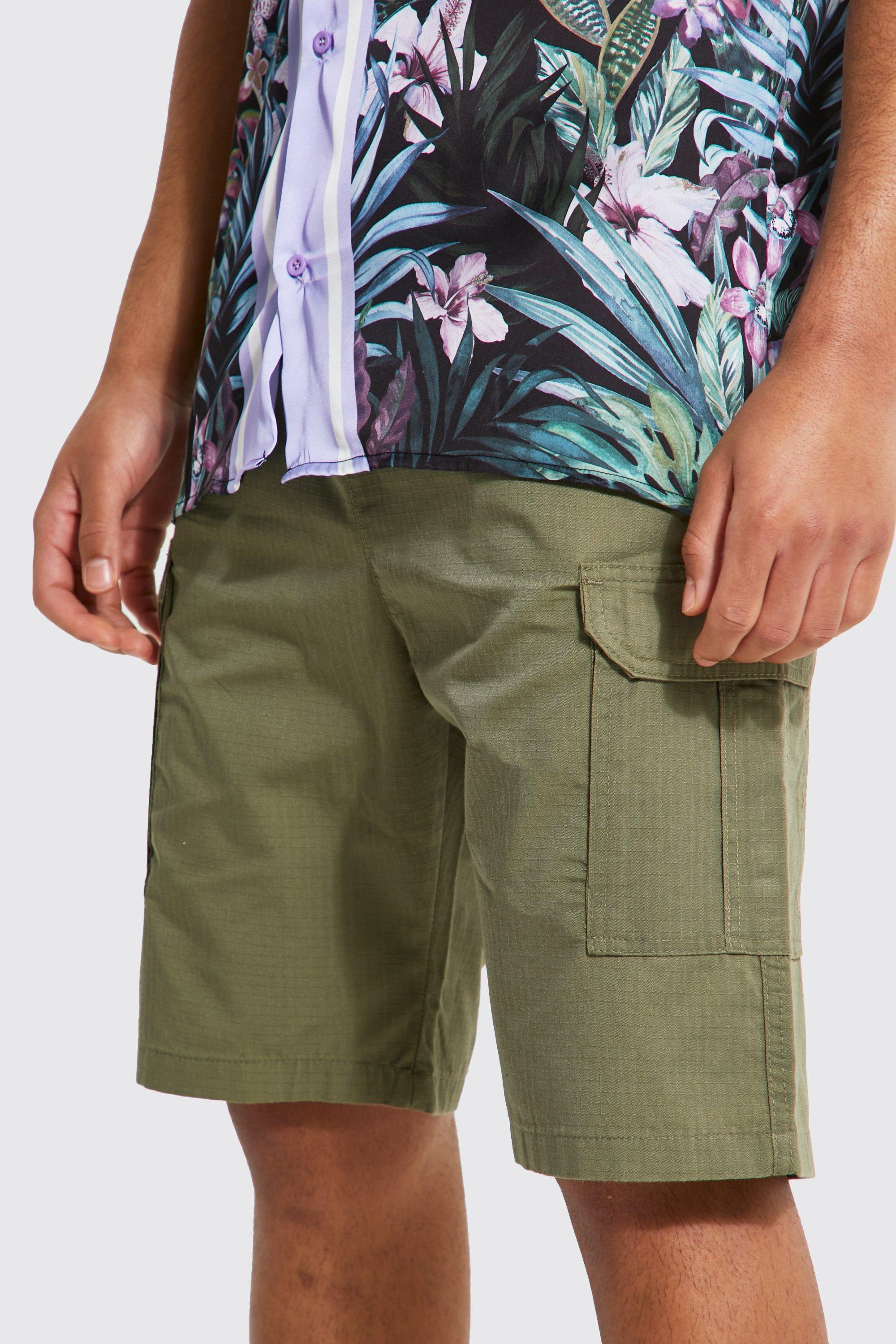 Big and tall cargo shorts 2024 elastic waist