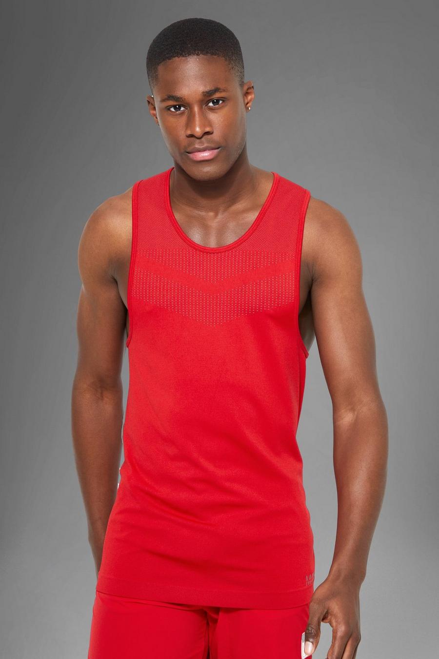 Red Man Active Seamless Longline Tank image number 1