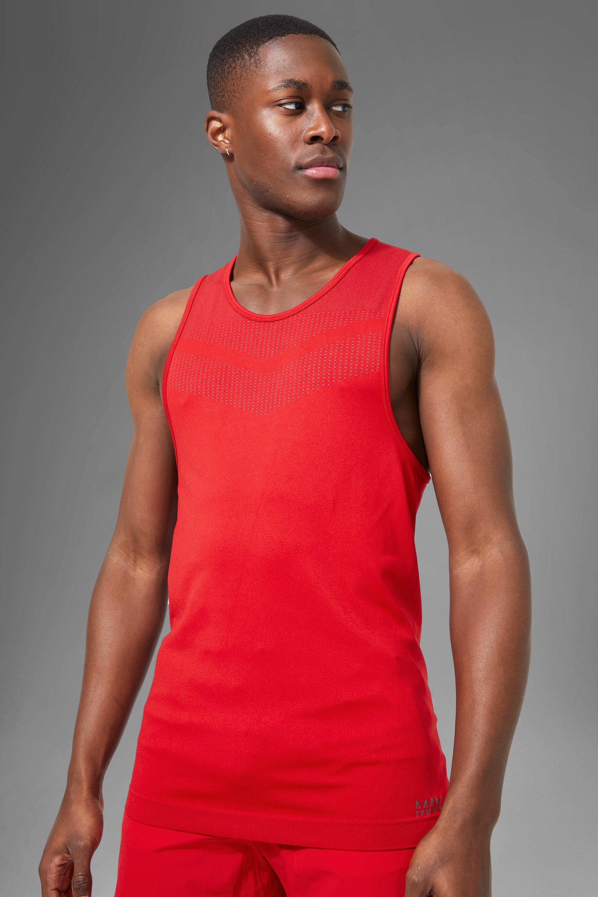 Man Active Seamless Longline Tank boohoo NZ