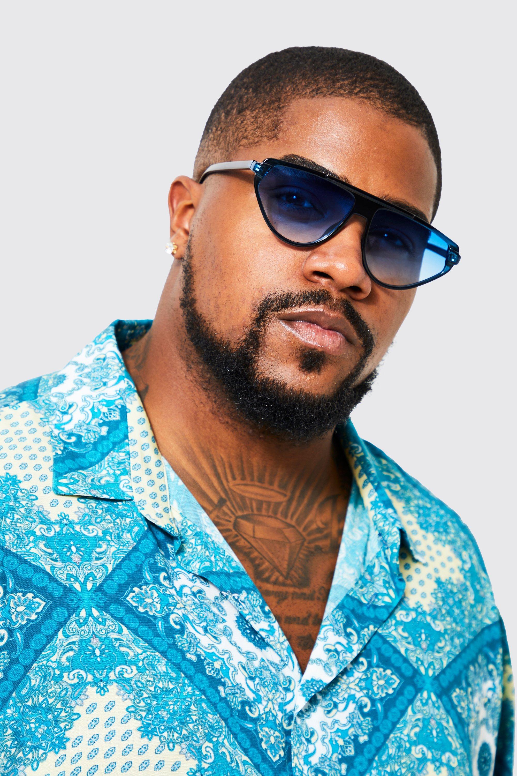 Plastic Flat Top Aviator boohoo