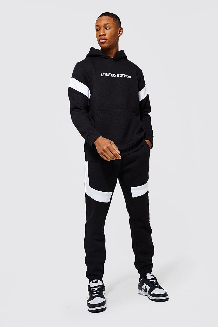 Limited Edition Contrast Panel Tracksuit | boohoo