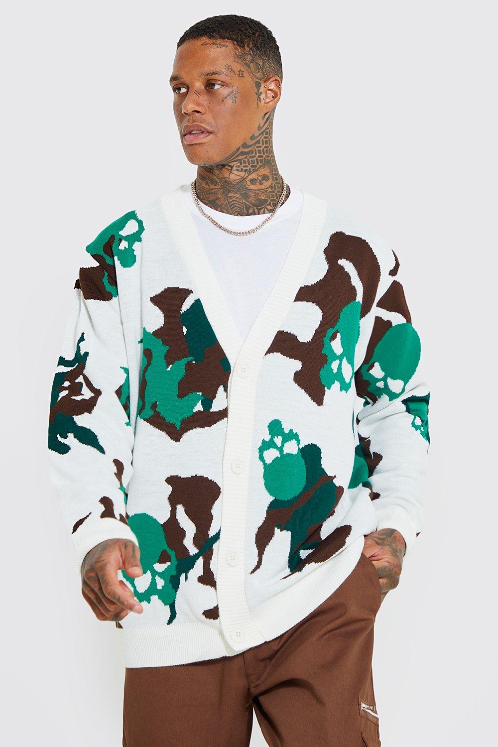 Men's shop camouflage cardigan