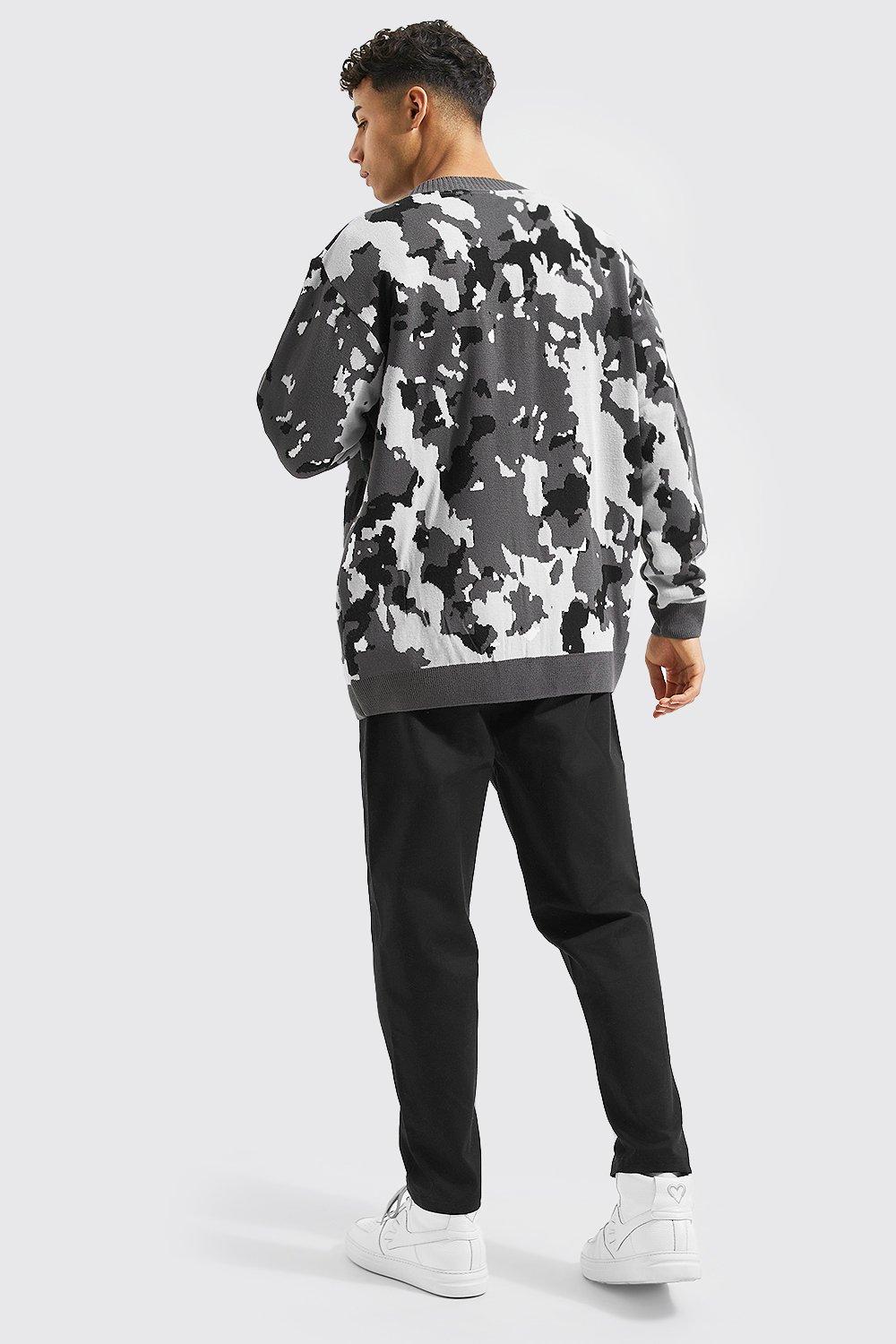 Oversized camo cardigan online