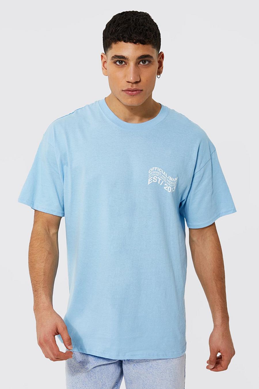 Oversized Official Man Puff Print T-shirt | boohoo