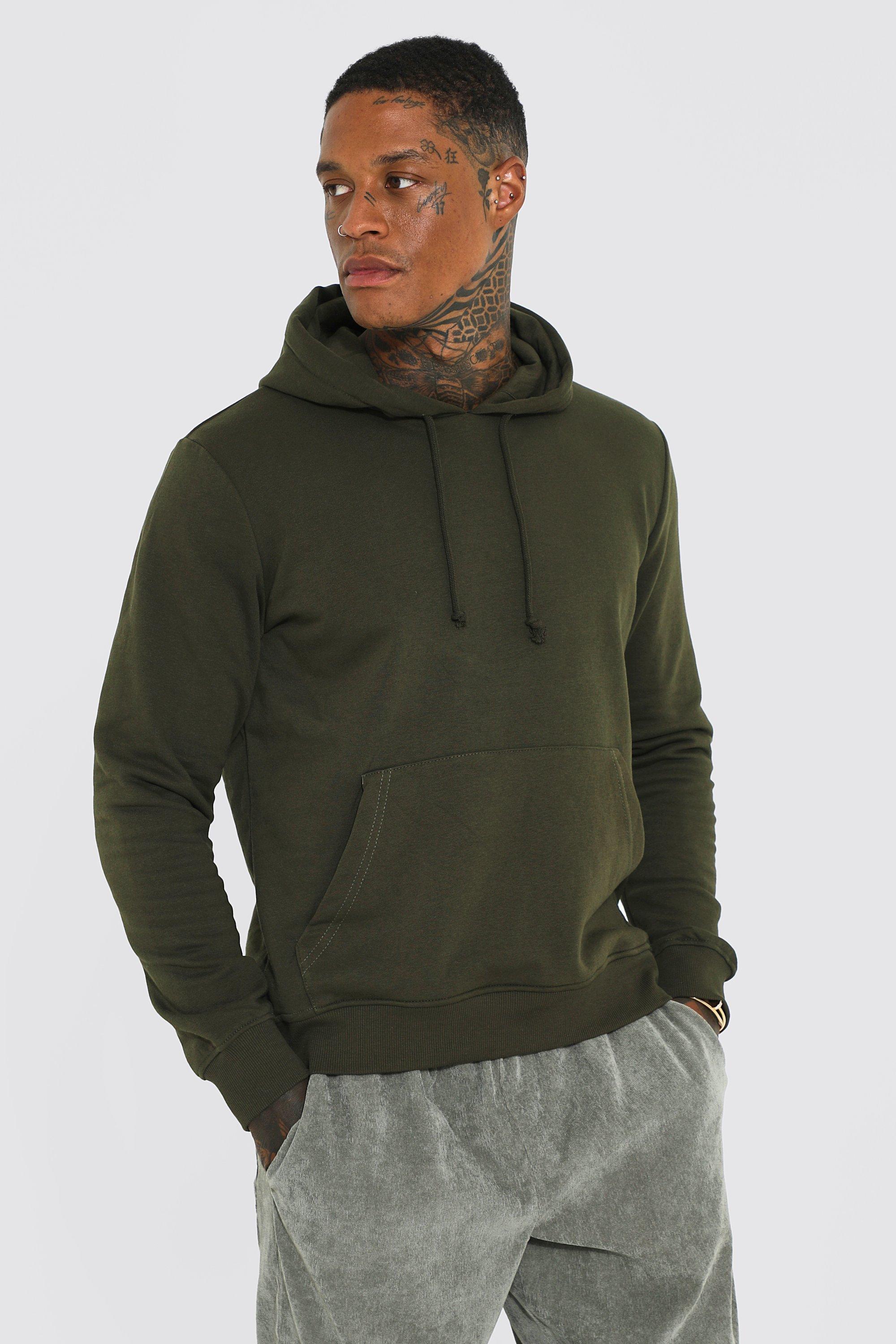 Khaki green clearance hoodie mens