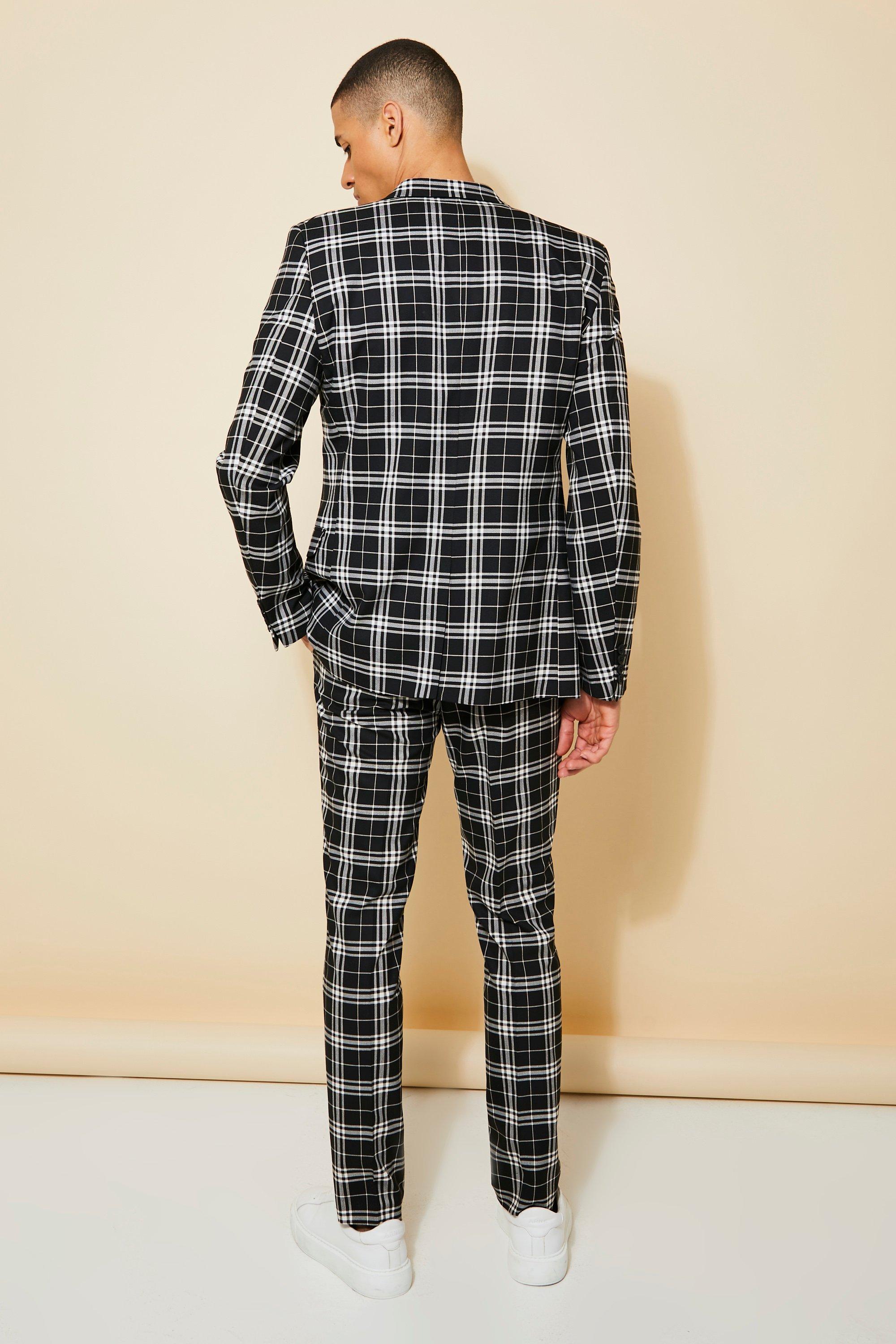 Boohoo checked trousers store