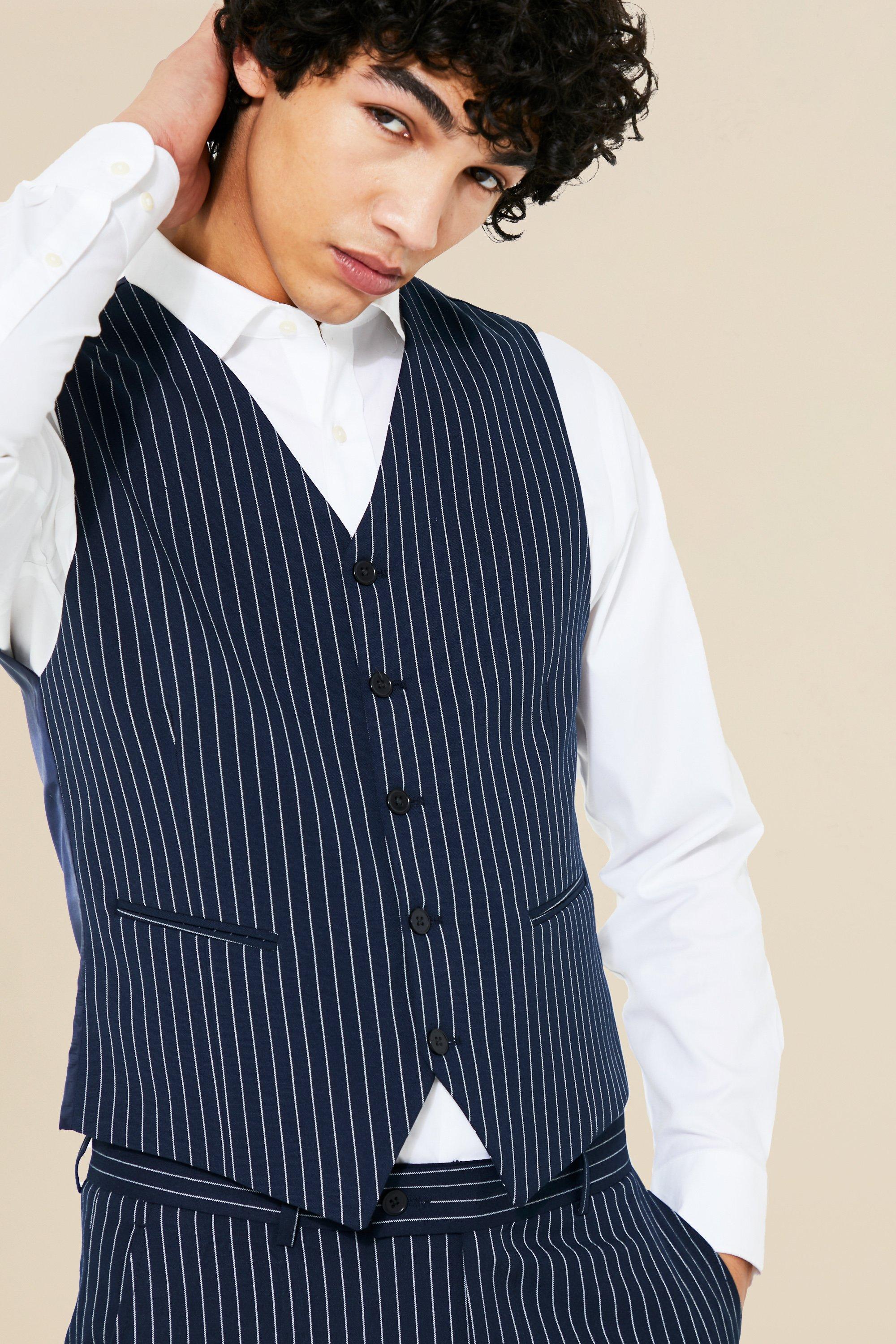 Slim Pinstripe Waistcoat