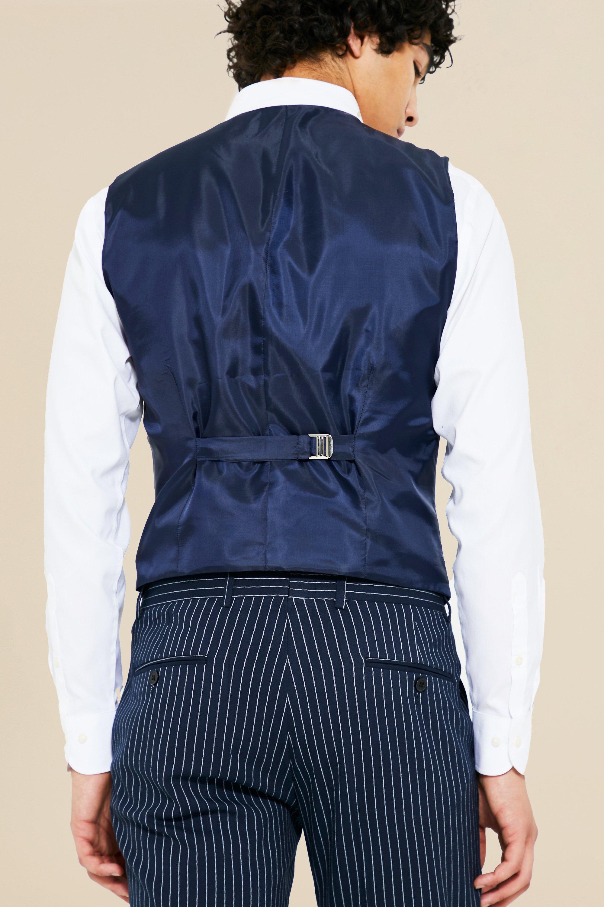 Slim Pinstripe Waistcoat