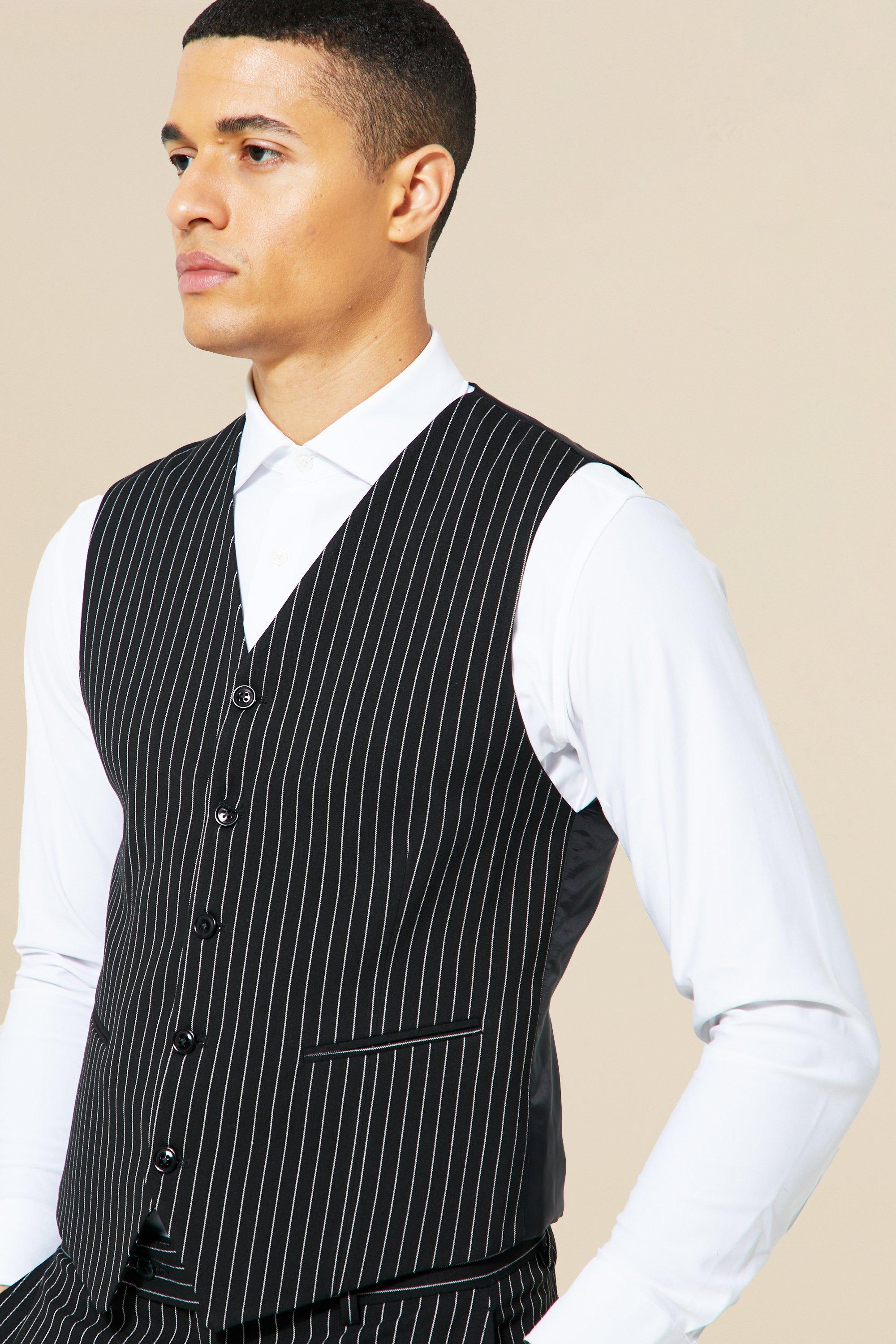 Mens 2025 striped waistcoats