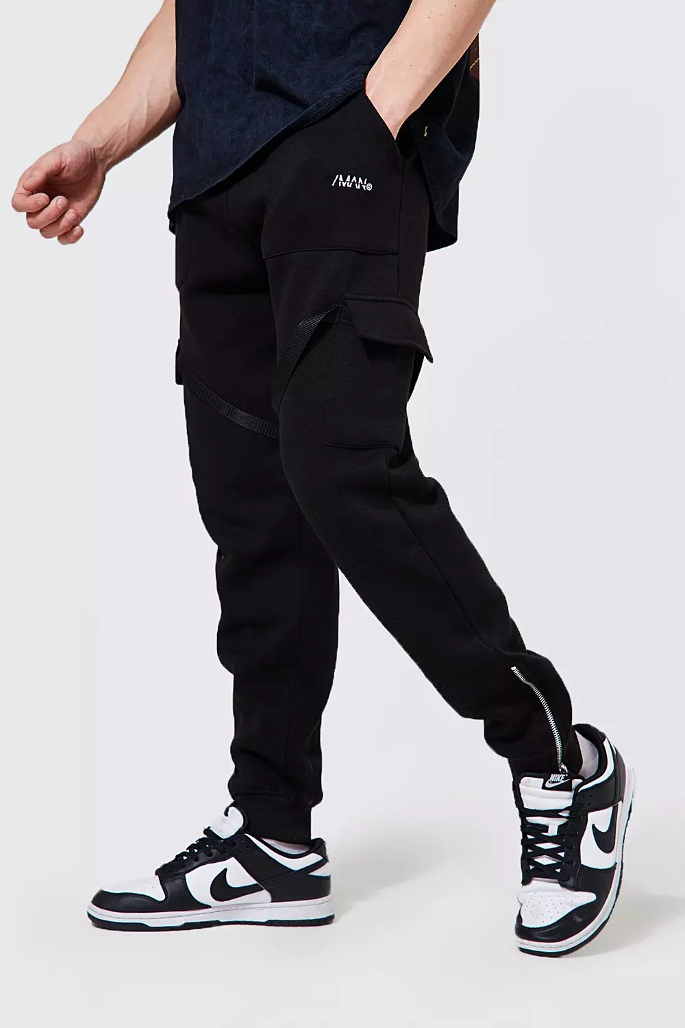 Strap cheap cargo joggers