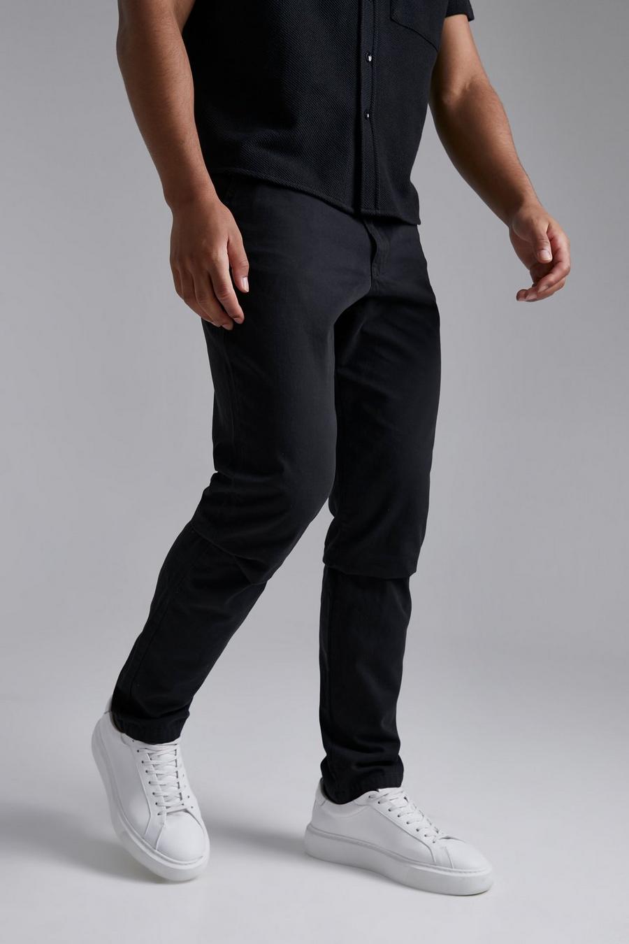 Pantaloni Chino Tall Slim Fit, Black nero