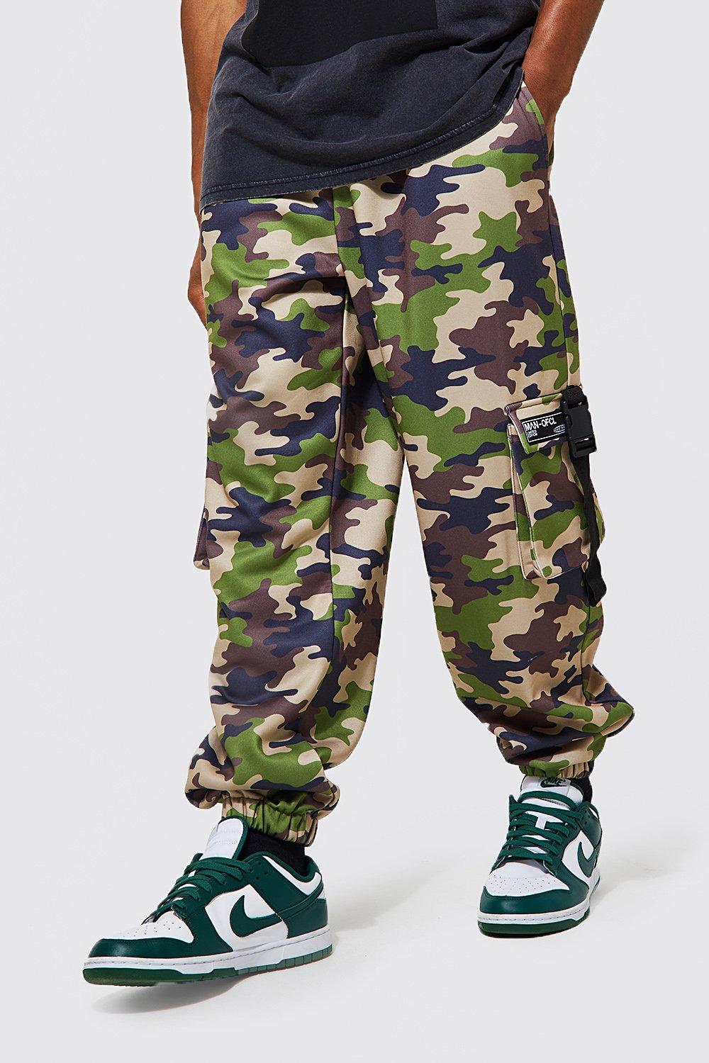 oversized camo cargo pants