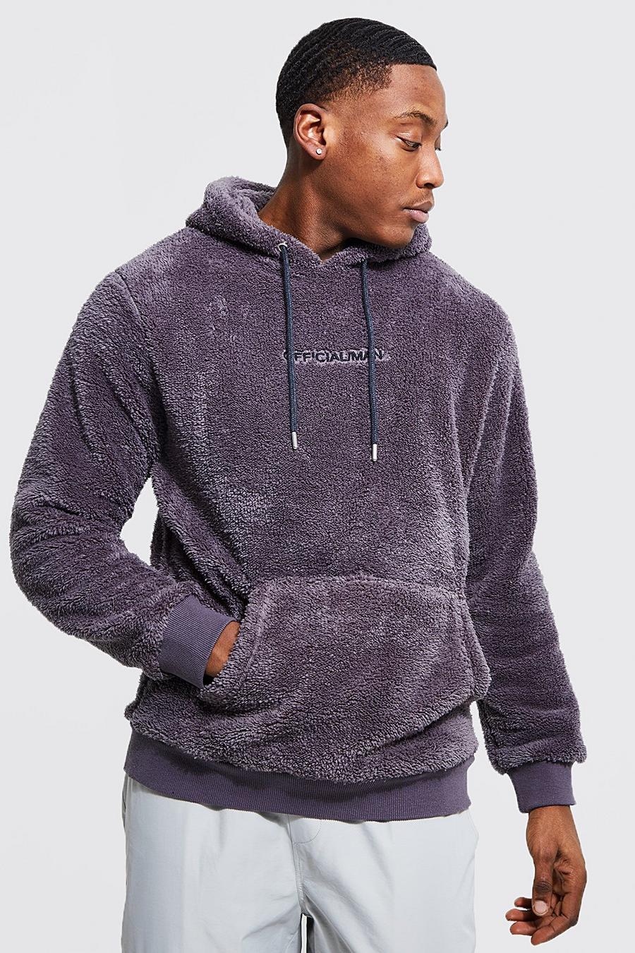 Charcoal Official Man Borg Over The Head Hoodie image number 1