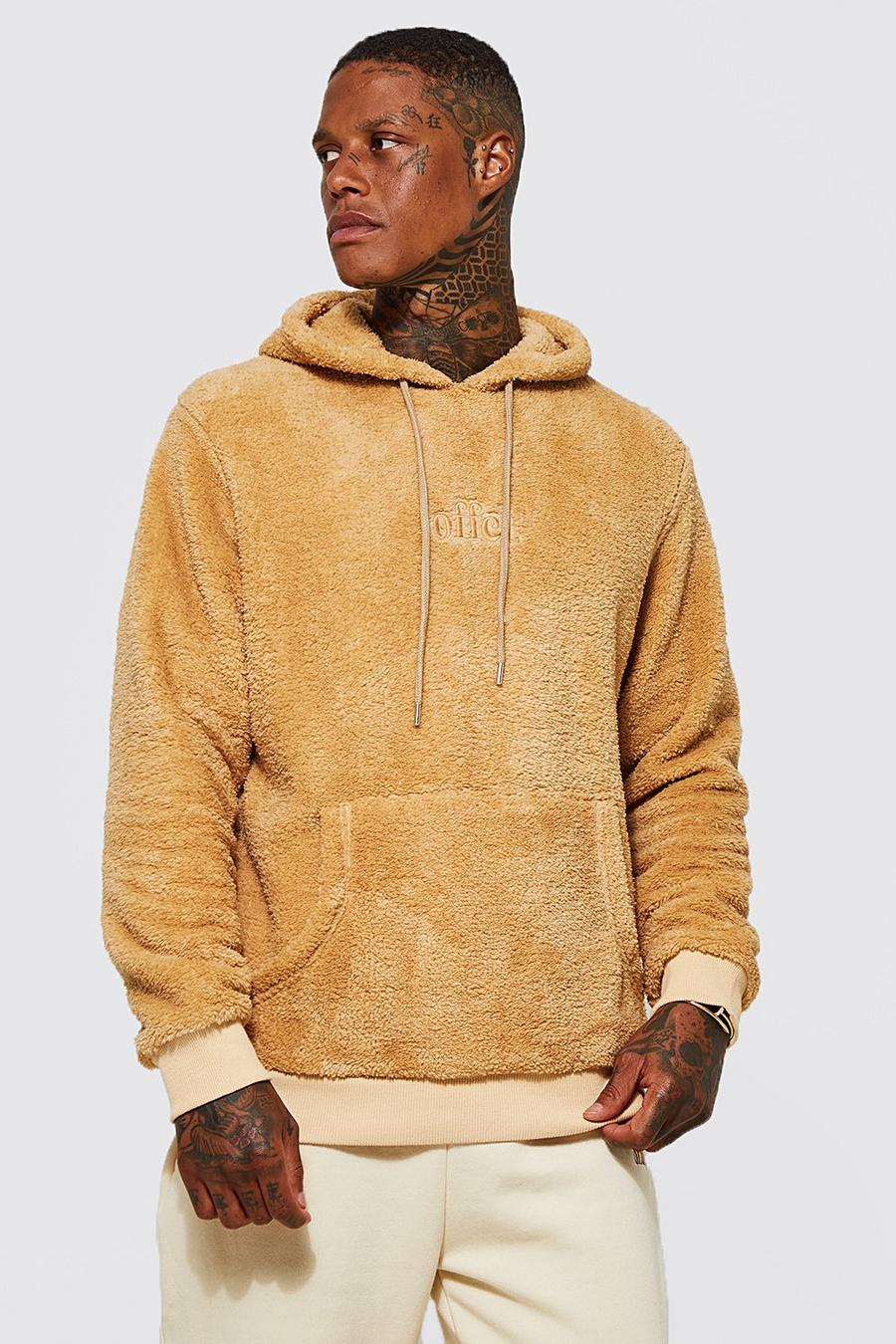 Sand beige Offcl Borg Over The Head Hoodie