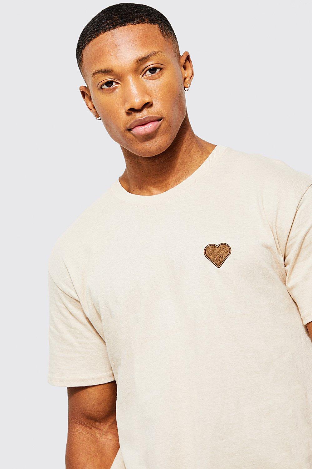 Heart Embroidered T-shirt