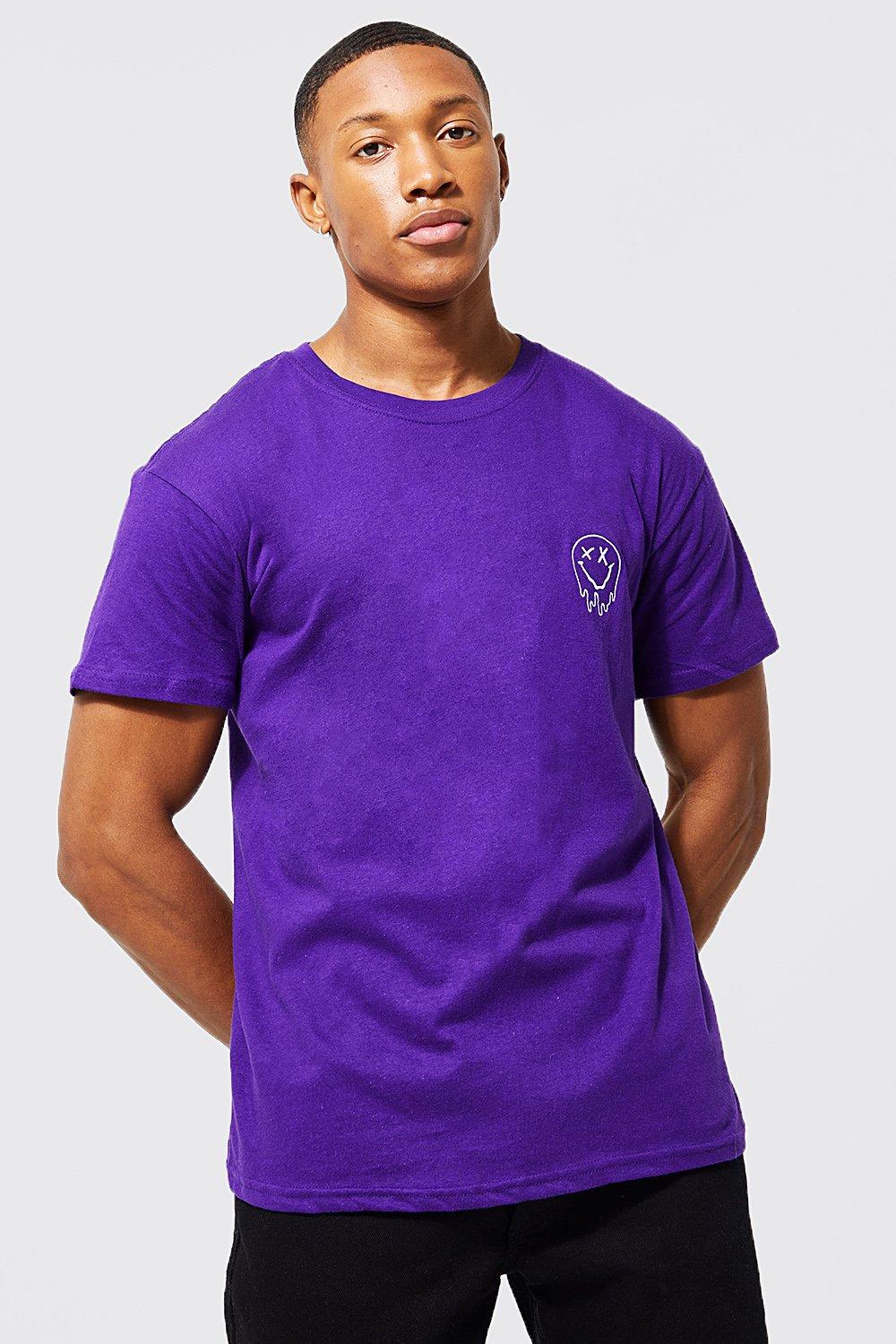 purple drip shirt