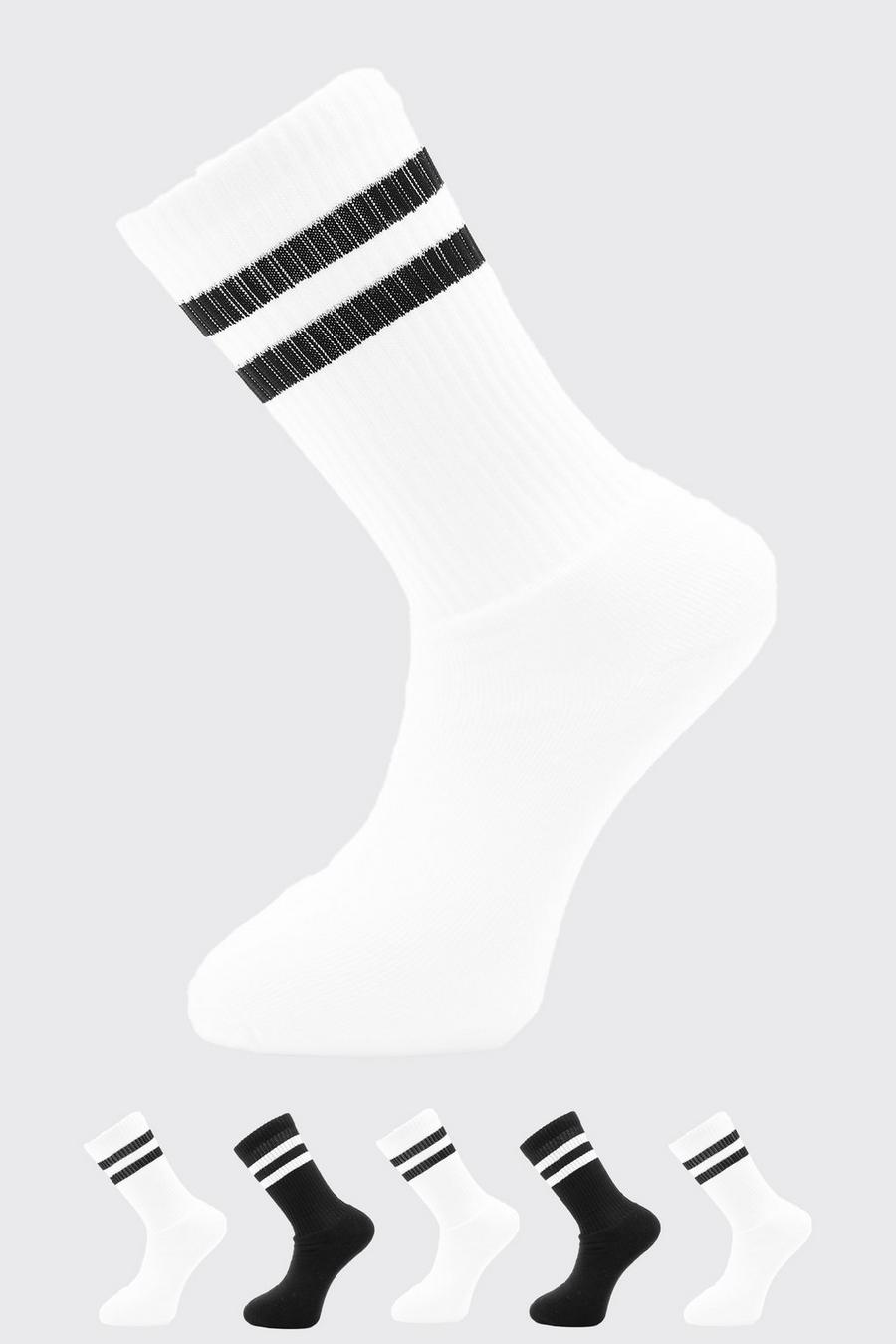 5er-Pack gestreifte Sport-Socken, Multi image number 1