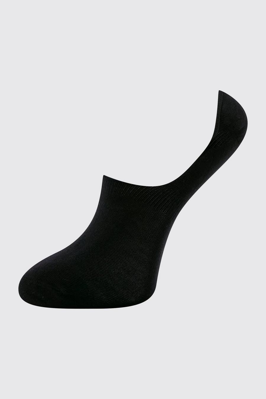 Lot de 3 paires de chaussettes invisibles, Black noir