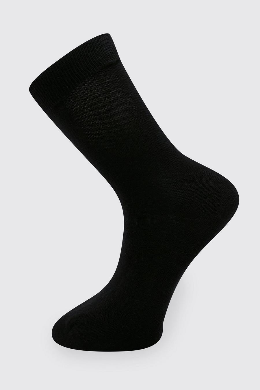 Black svart 5 Pack Dress Socks image number 1