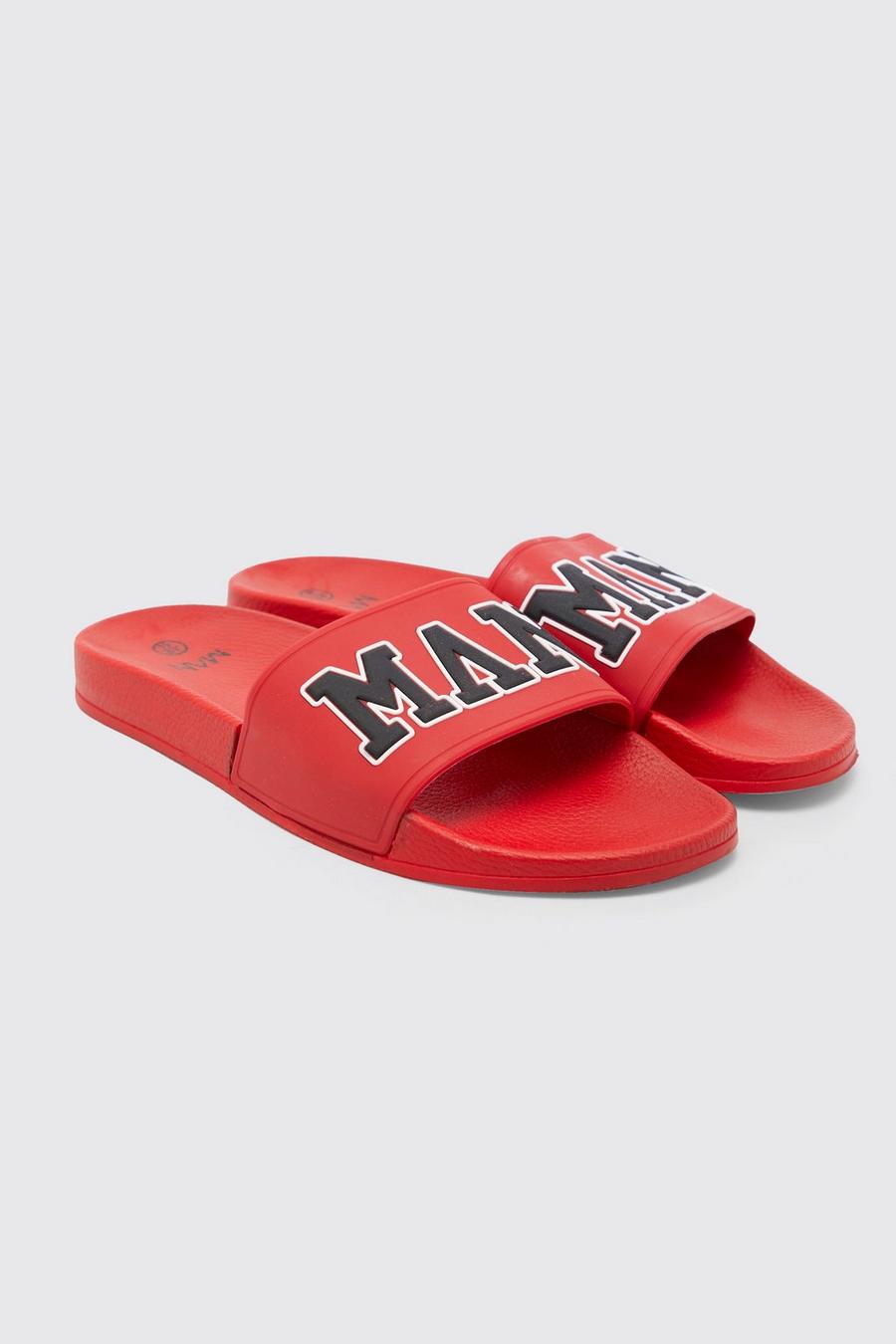Claquettes style universitaire - MAN, Red