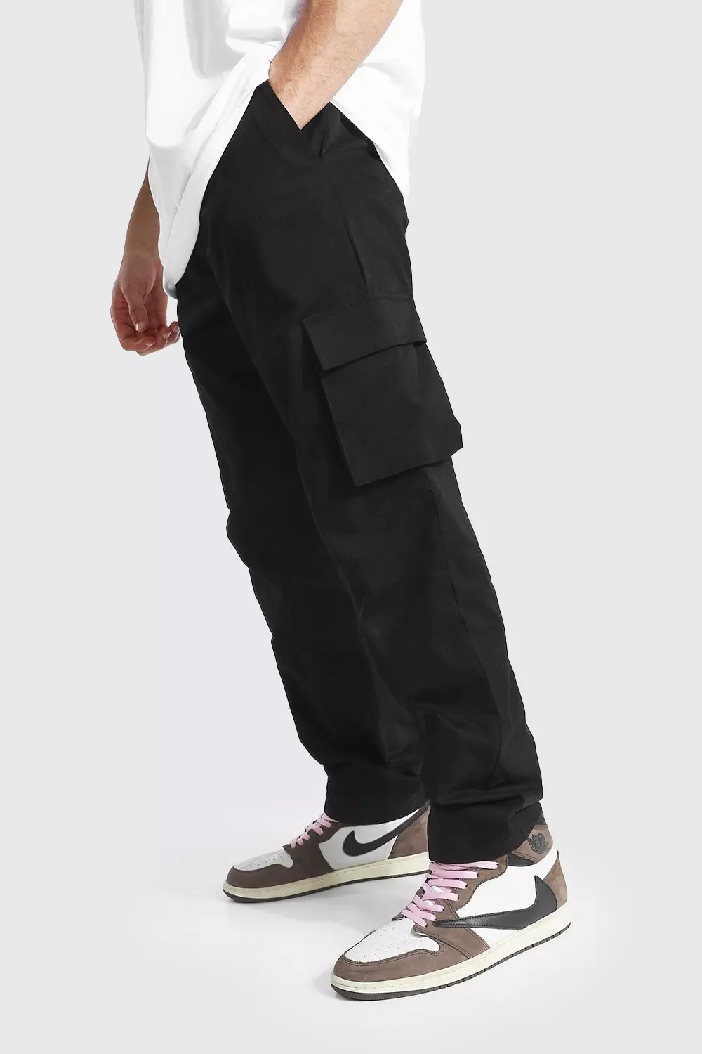 Relaxed Fit Cargo trousers, Black