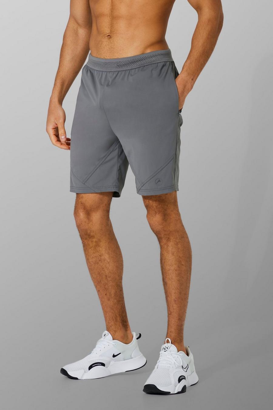 Charcoal Man Active Ultra Stretch Shorts image number 1