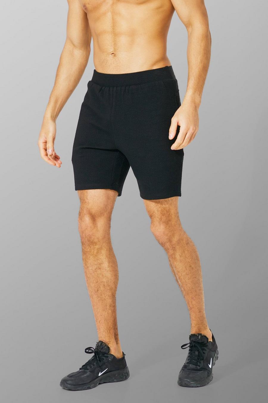 Black Man Active Tech Stretch Knit Shorts image number 1