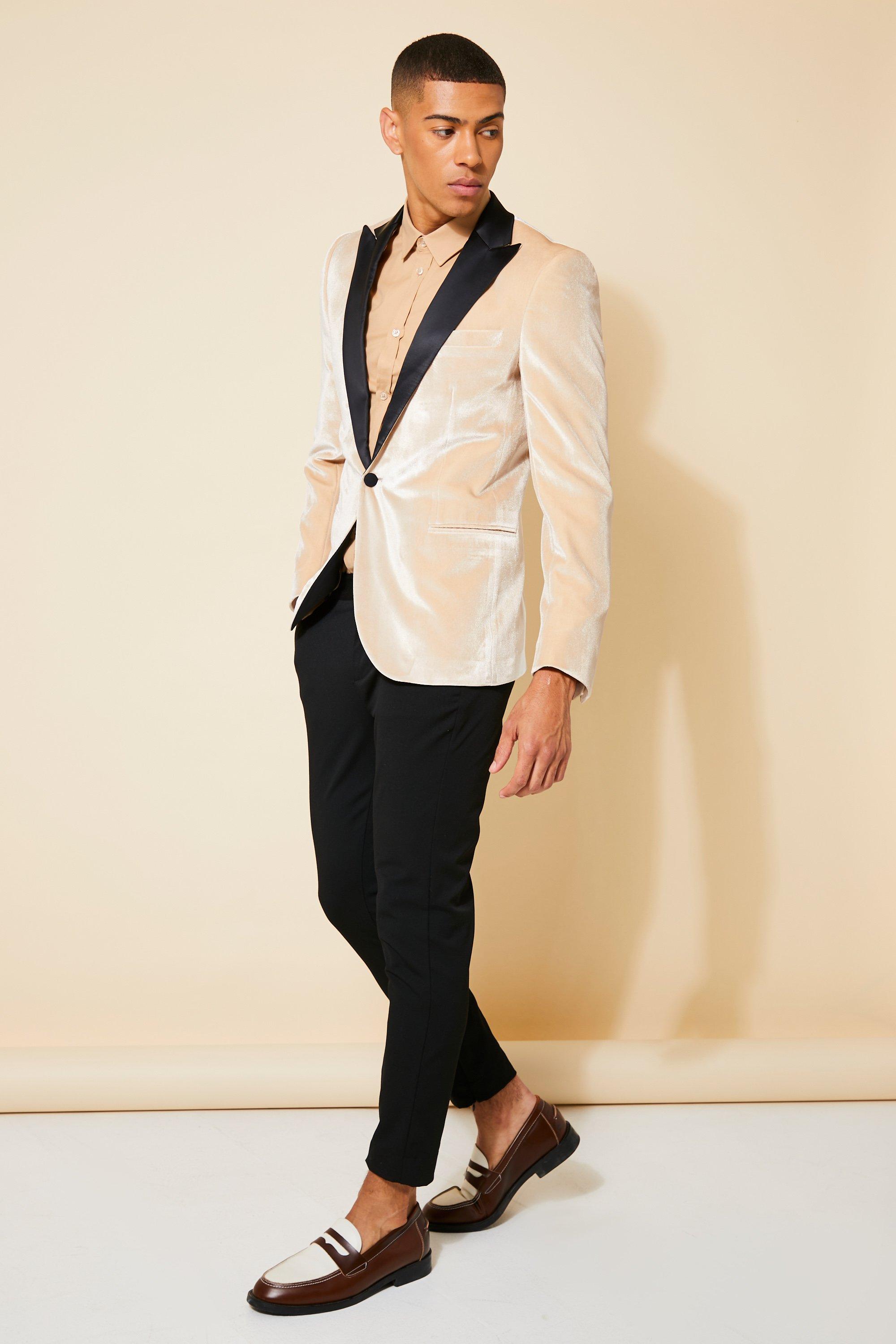 Cream velvet blazer hotsell