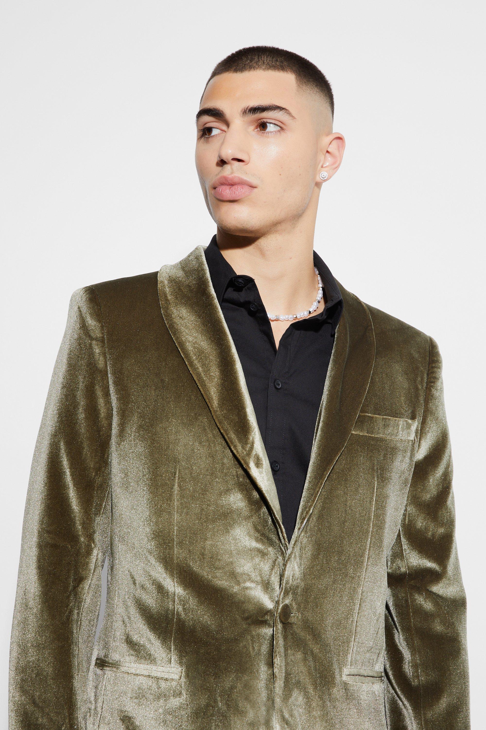 Shawl collar blazer online mens