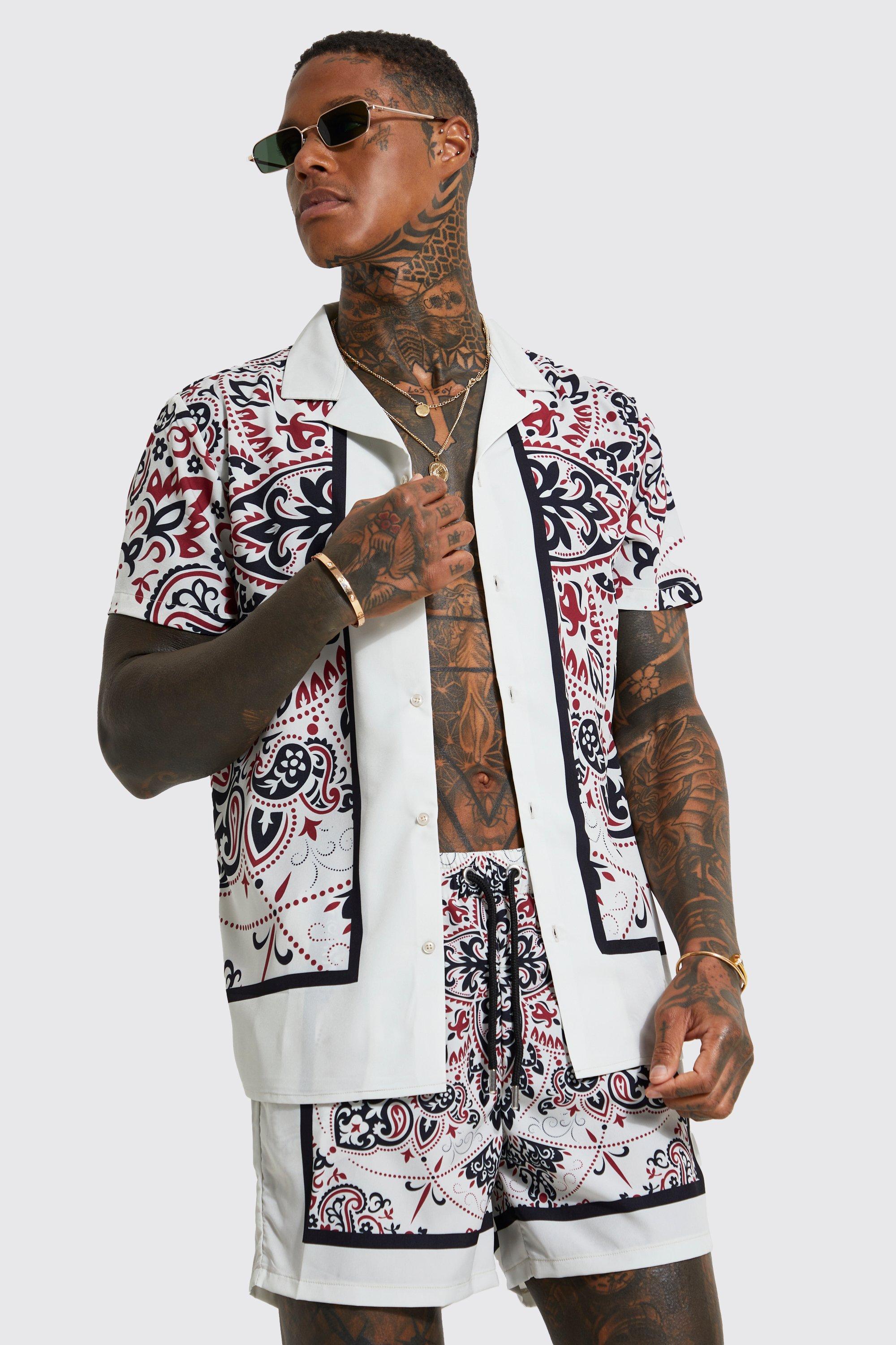 Chemise motif online bandana