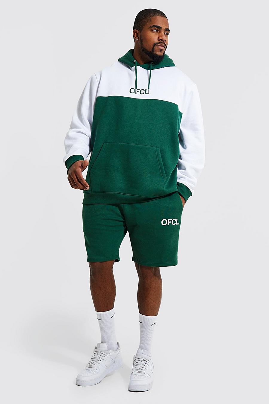 Green Plus Offcl Tape Colour Block Short Tracksuit image number 1