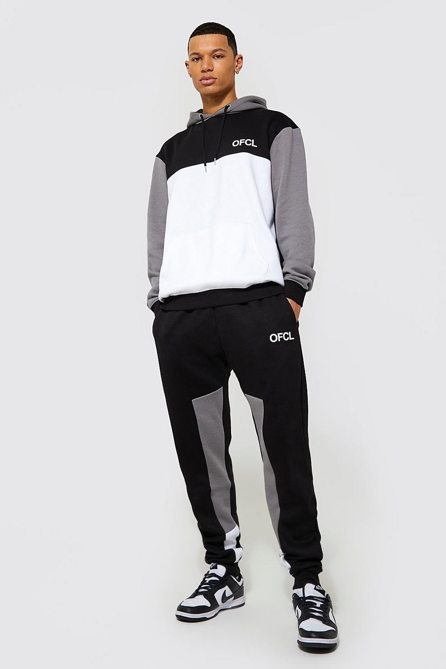 Grey Tall Ofcl Colour Block Tracksuit image number 1