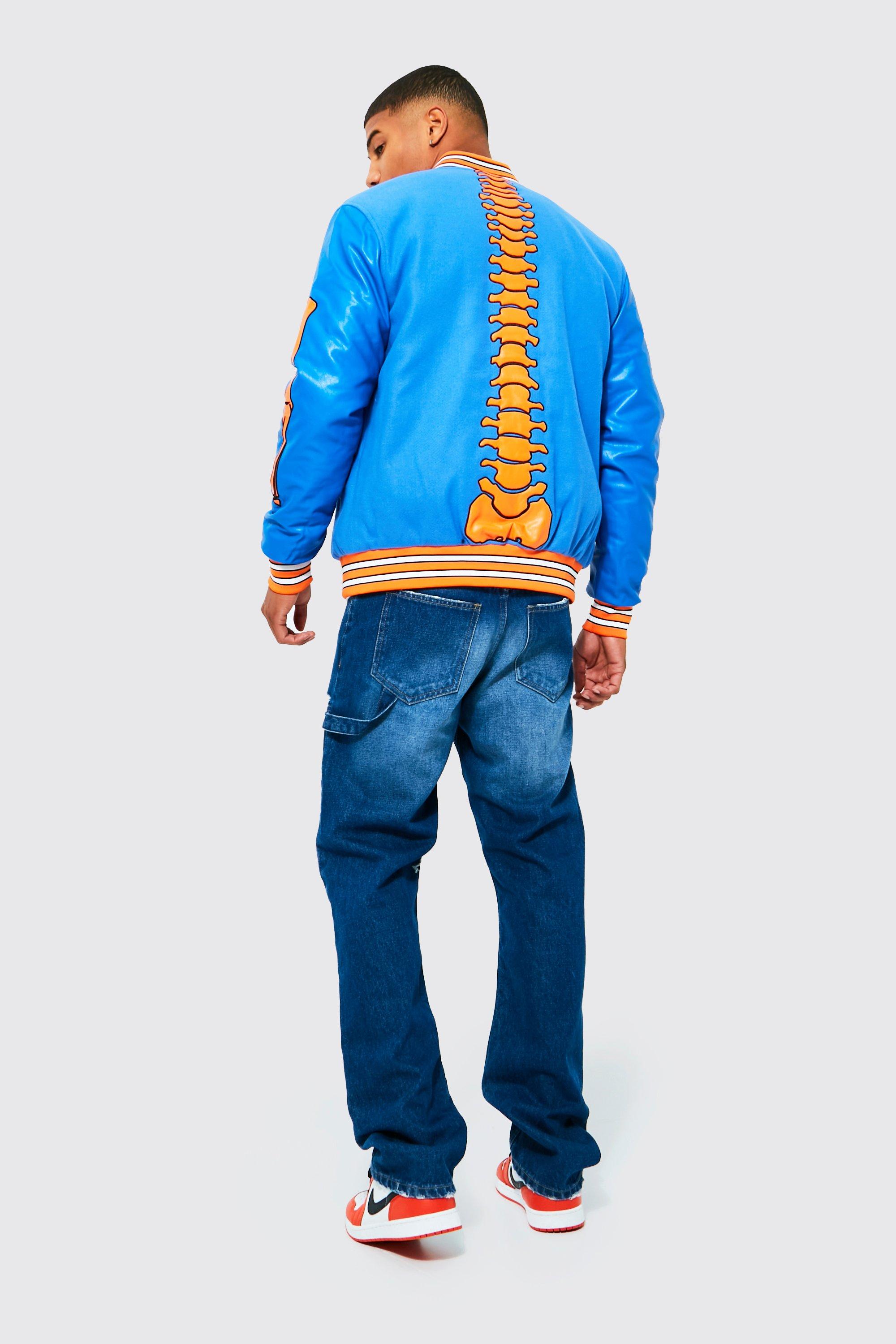 boohoo mens varsity jacket